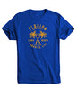 ADRO Florida Paradise Life Mens Printed T-Shirt (XL, Royal Blue)