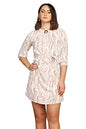 Leriya Fashion Western Dress for Women || Rayon Marble Printed Short Dresses for Women || Front Plated Neck with Buckle || Casua