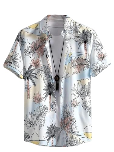 Leriya Fashion Shirt For Men | Rayon Multi Printed Sort Sleeves Shirts | Cool Shirt For Men | Beach Shirts For Men | Hawaiian Sh