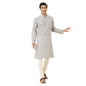 Fabindia MenS Cotton Solid Slim Kurta (1037166Grey_Grey