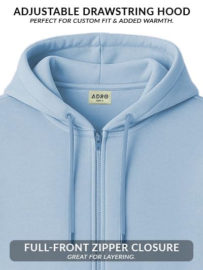 ADRO Zipper Hoodies | Sweatshirt with Zipper | Jackets for Men | Mens Zipper Hoodie | Hoodie | ZHH-24-PLN