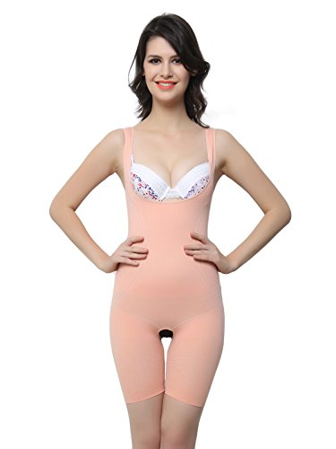 Clovia WomenS Bodysuit (Sw0002F16-Small_Peach)