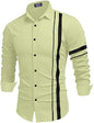 Bellstone Mens Solid Regular Fit Shirt (B-8200_Light Yelllow