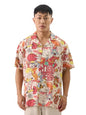 The Souled Store Official Tom & Jerry: New Year Men And Boys Short Sleeve Collared Neck Button Front Regular Fit Cotton Printed