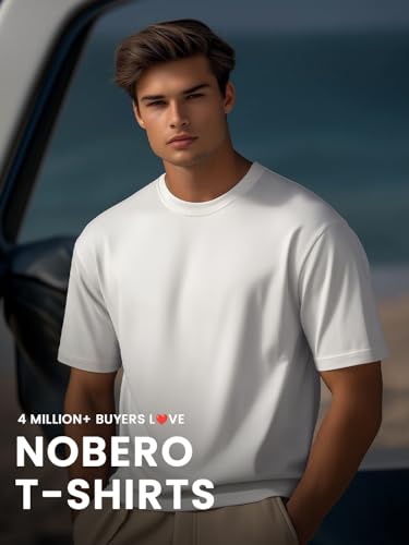 Nobero MenS Cotton Solid Regular Fit T Shirt (1M-Twts-R0008_Olive/White/Wine Red)
