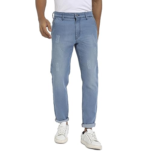 Campus Sutra Mens Regular Jeans (CBSSM23_CSMSSJEAN1024_Light Blue