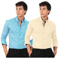 Pinkmint Cotton Soild Combo Men Shirt Formmal Wear Office Wear Regular Fit Shirt