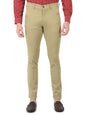 Turtle Men Beige Printed Narrow Fit Trousers