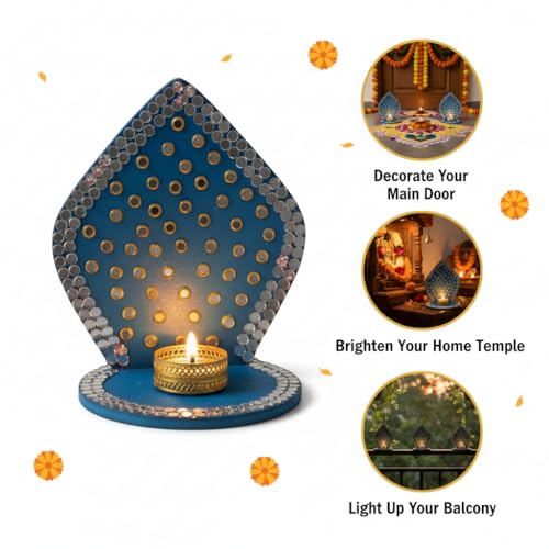 Deepjyoti Diya - Blue