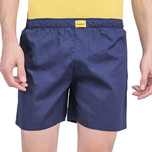 Bewakoof Nebula Blue Plain Boxer