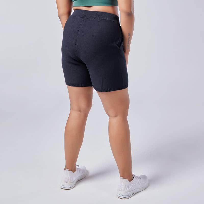 BlissClub Women Move All Day Shorts | Mid-Waist |Shorts with Pockets | Slant Pockets | Adjustable Flat Drawcord | Shorts for Wom