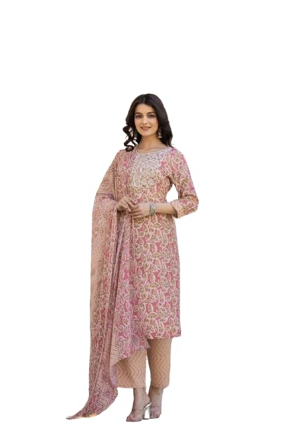 Varanga WomenS Silk Blend Solid Regular Kurta Bottom Set
