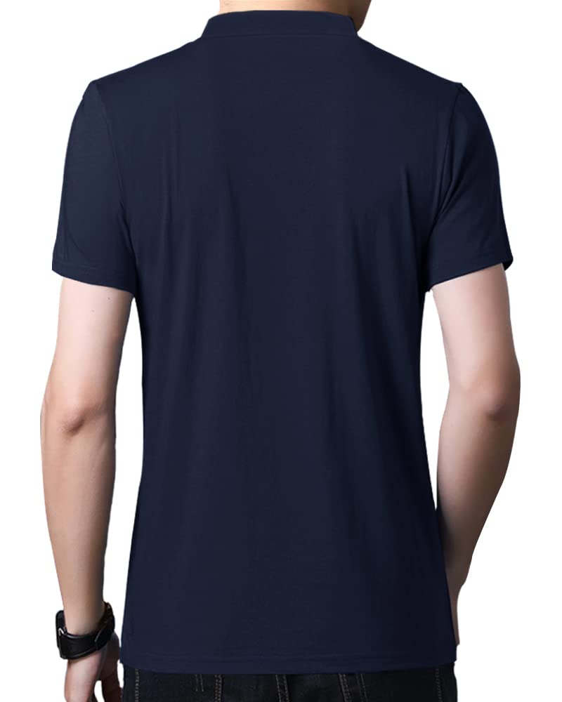 Eyebogler Mens Colorblocked Polo T-Shirt
