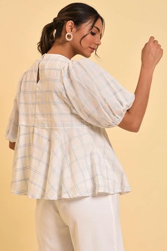 W for Woman Womens Regular Fit Top (23FEW31206-820554_Ecru