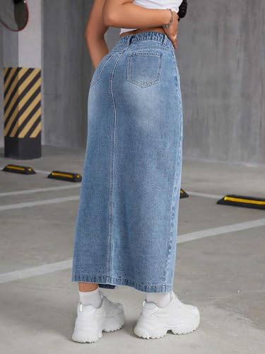 GRECIILOOKS Denim Western Skirt