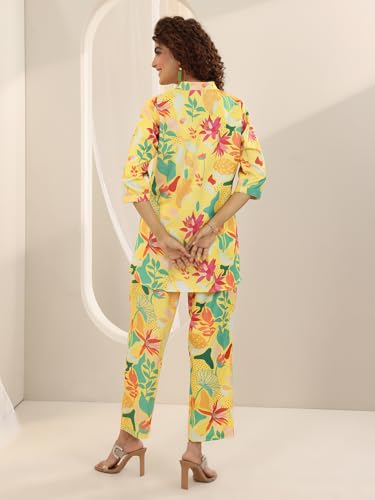 Libas Womens Printed Cotton Blend Co-Ord Set For Women