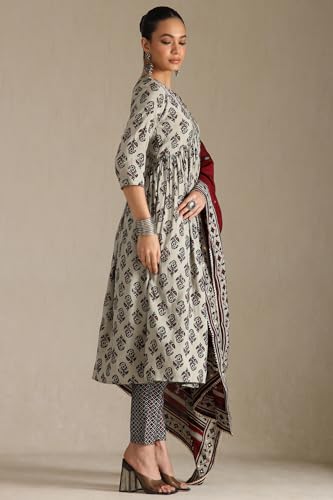 Soch WomenS Viscose Salwar Suit Set (Ews5Cd21976_Grey
