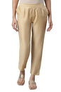 Aurelia Gold Solid Trousers (Size: 2XL)-24CR1A60127-702220
