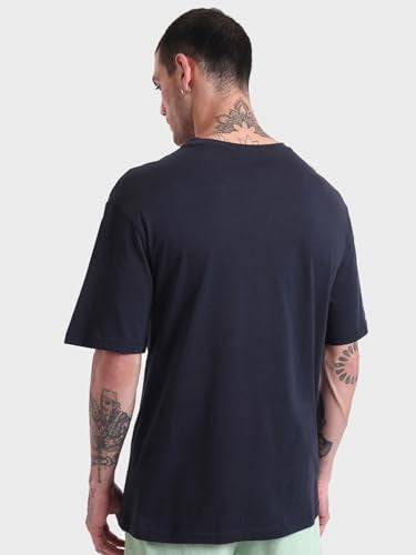 Bewakoof Mens Doctor Strange Graphic Print 100% Cotton T-Shirt- Oversized Fit, Round Neck, Half Sleeves Blue