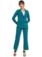 Selvia Co-ord Set for Women|Collared Neck Co-ord Set for Women| Blazer and Trouser|Solid Co-ord Set|Coat and Pant|2 Piece|Formal