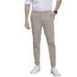 The Indian Garage Co Men Slim Fit Colourblocked Mid-Rise Stretchable Chinos Cloud Grey