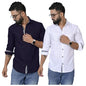 Pinkmint Combo Cotton Shirt for Men Button Down Spread Collar Shirt