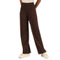 BlissClub Ultimate Sculpt Wide - Legged Pants, Ribbed Waistband, Wide Silhouette, 2 Zippered Pockets
