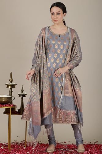 Aurelia Women's Polyester Abstract Regular Kurta Set