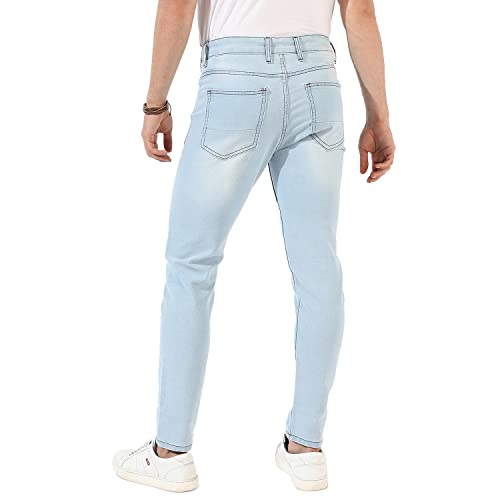 Campus Sutra Mens Classic Jeans (SSS23JN_CSMSSJEAN1025_Light Blue