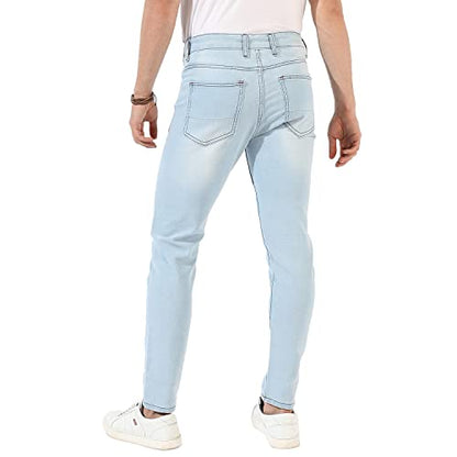 Campus Sutra Mens Classic Jeans (SSS23JN_CSMSSJEAN1025_Light Blue
