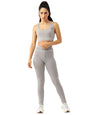 Kotty Womens High Waist Gym Wear Tracksuit Light Grey