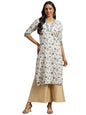 Libas WomenS Cotton Straight Kurta (29053H_Off White