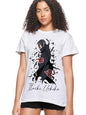 Bewakoof Official Naruto Merchandise Itachi Womens Graphic Print Boyfriend Fit Half Sleeve Round Neck Cotton Jersey T-Shirt_661