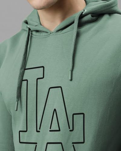 ADRO Men's Hoodies - Printed Cotton Hoodie, Size 36, Pista Color, Model H24-LA-PT