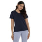 BlissClub Women The Last Tee - V Neck tee | Womens t-Shirt | 3/4 Sleeves | Last 750+ Washes | Cotton Tee