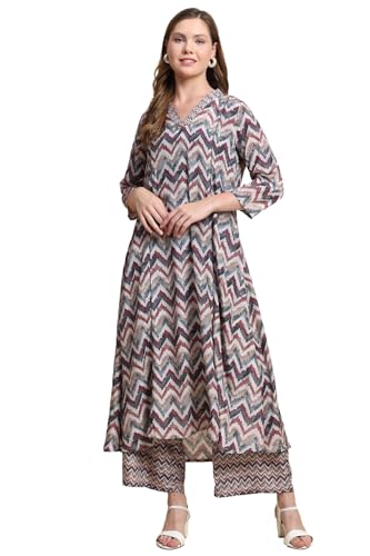 Toochki Kurta Set For Women |Two Piece Kurta Set | Latest Women Kurta Set | Flared Kurta Set | Trendy Long Kurta Set | Zig Zag P