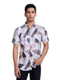 Pinkmint Stylish Shirt for Men ll Printed Half Sleeve Shirts ll Regular Fit Chest Pocket Shirt