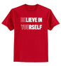 ADRO Believe in Yourself Design Printed T-Shirt for Men (RNR-S36-YOU-RD_Red_XL)