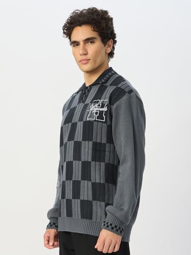 The Souled Store Official Harry Potter: Potterverse Pullovers for Men and Boys Grey