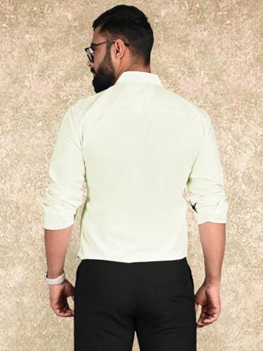 Pinkmint Casual Shirt for Men Regular Fit Long Sleeve Shirt Suitable for Event, Formal Wear