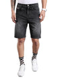 The Indian Garage Co Men Regular Fit Solid Mid-Rise Denim Shorts