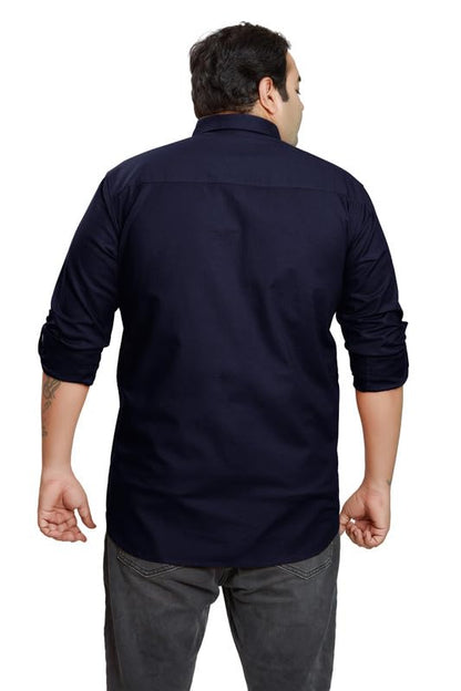 BE ACTIVE Mens Casual 100% Cotton Solid Plus Size Shirt || Plus Size Shirts for Men || Casual Plus Size Shirt || Casual Wear Sh