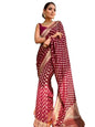Flosive WomenS Kanjivaram Cotton Withtrendy And Grand Beautiful Rich Design Pallu. With Beautiful Full Body Weaving Jaquard Bor