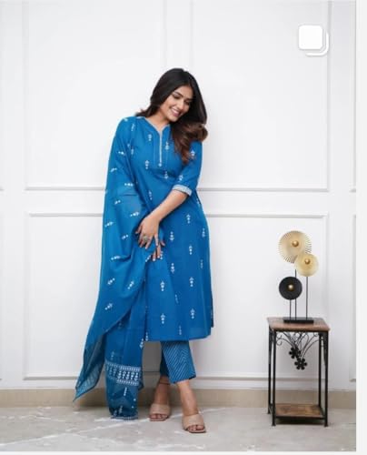 FABNEX Kurta Set for Women | Women Kurta Set with Dupatta | Women Kurta Sets Kurtis | Women Kurta Pant Set (K-94-95) (in, Alpha,
