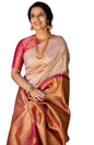 Flosive Ayn WomenS Present Banarasi Soft Lichi Silk Saree Krishna Jacquard Rich Pallu Design Work Zari Woven Kanjivaram Silk St