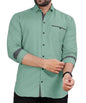CB-COLEBROOK Mens Regular Fit Solid Soft Touch Cotton Casual Shirt with Pocket Design with Spread Collar & Full Sleeves (Availa