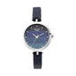 Titan Raga Viva Blue Dial Analog Leather Strap Watch For Women-Ns2606Sl02