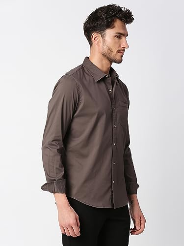 Thomas Scott Long Sleever Solid Color Regular Fit Casual Shirts for Mens
