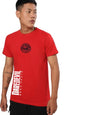 Bewakoof Official Marvel Merchandise Daredevil Mens Graphic Print Regular Fit Half Sleeve Round Neck Cotton T-Shirt_666432_Red_
