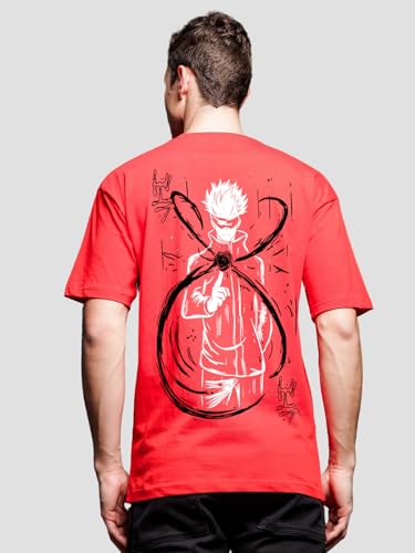 ADRO Oversize T Shirt for Men | Drop Shoulder Cotton T Shirt | Anime Oversize T-Shirt | Luffy T Shirt Gear 5| Trendy Front and B